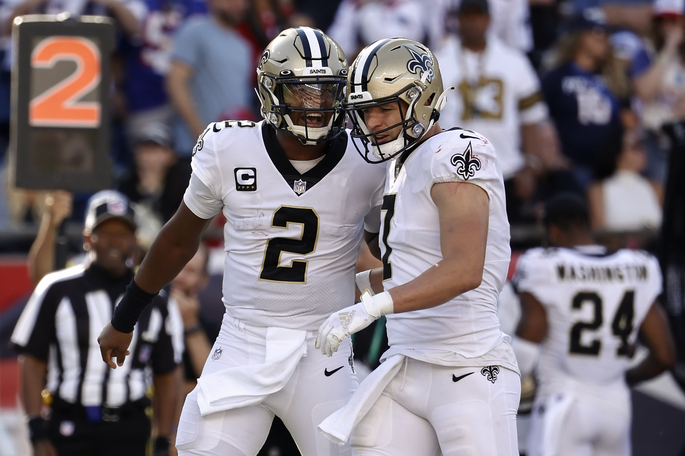 Saints Patriots Football