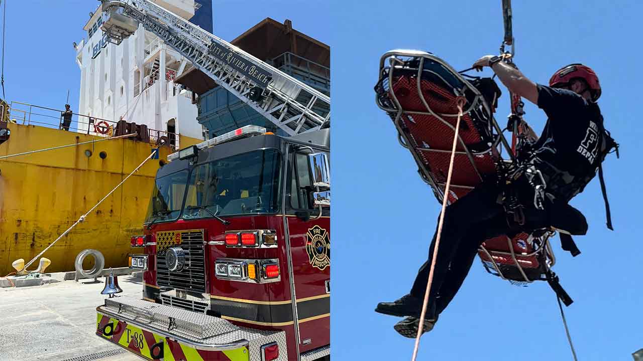 Port of Palm Beach Barge Rescue