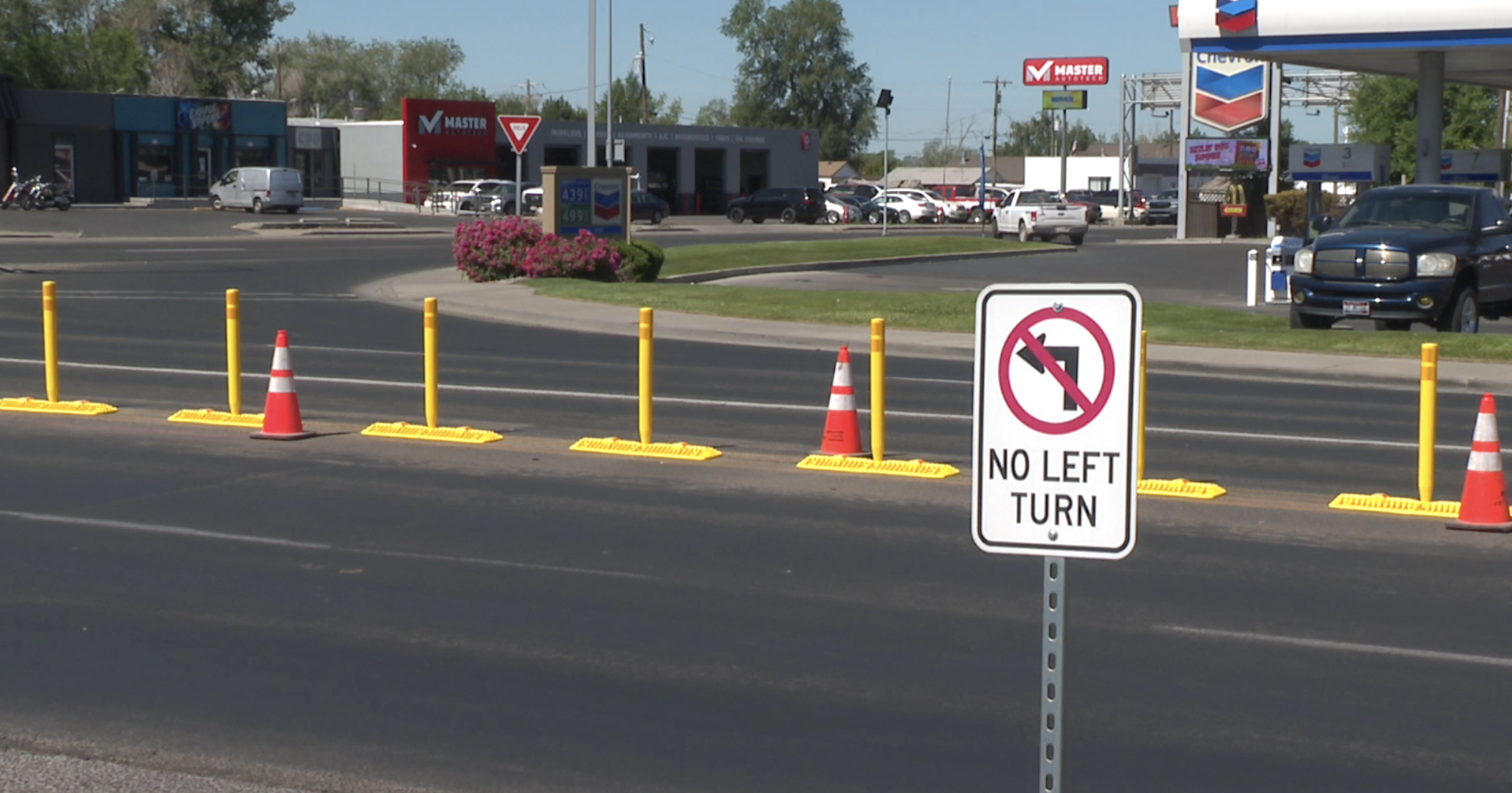 New delineators  in Twin Falls
