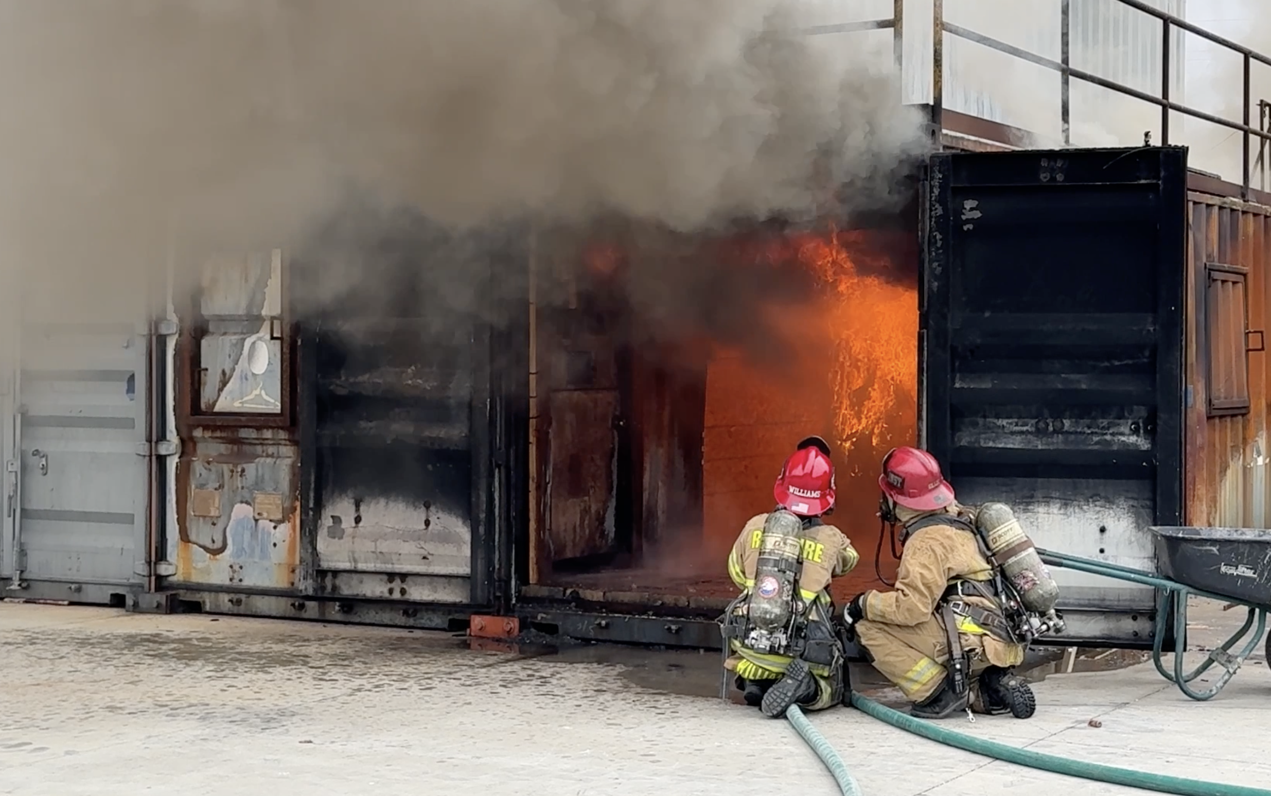 Camp Cinder fire demonstration by Cal Fire team in June 2026.png