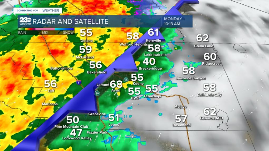 Radar update 10:13 a.m. on 10/25/2021