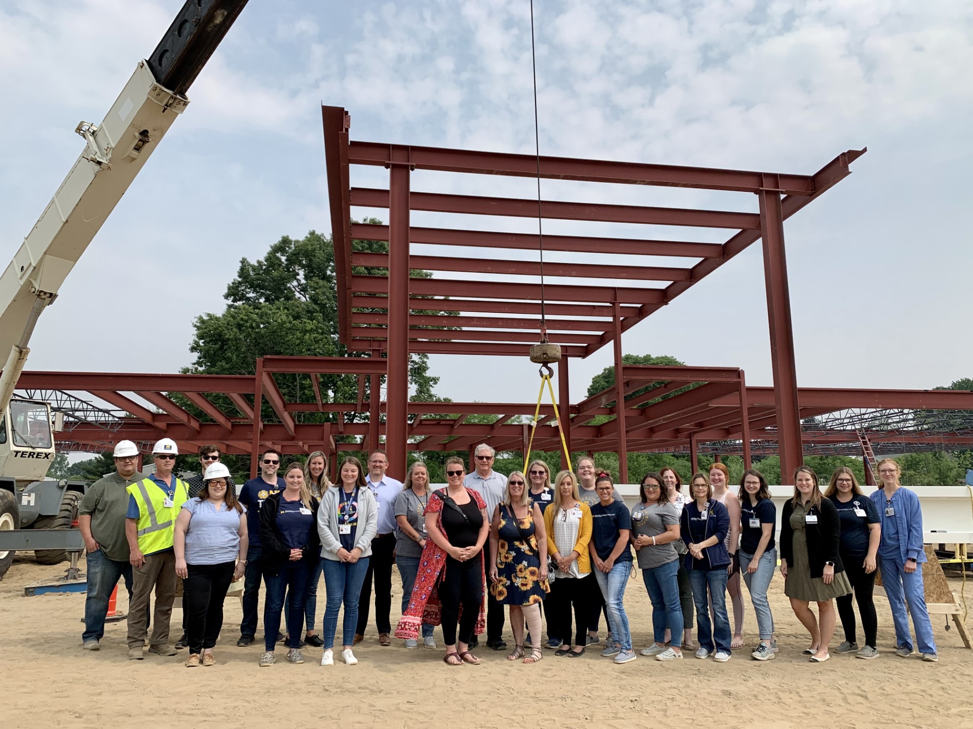 University of Michigan Health-West Wayland Center beam-topping ceremony