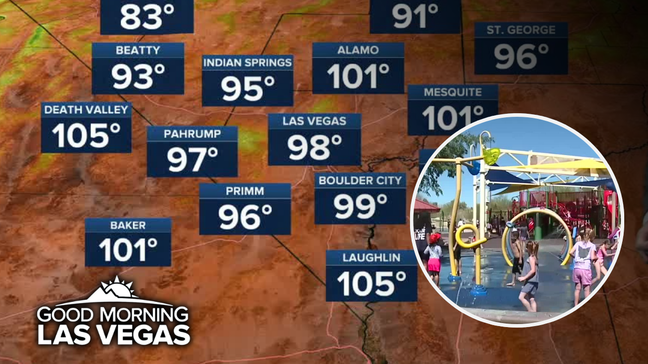Good Morning, Las Vegas: More splash pads open as we continue to face record heat