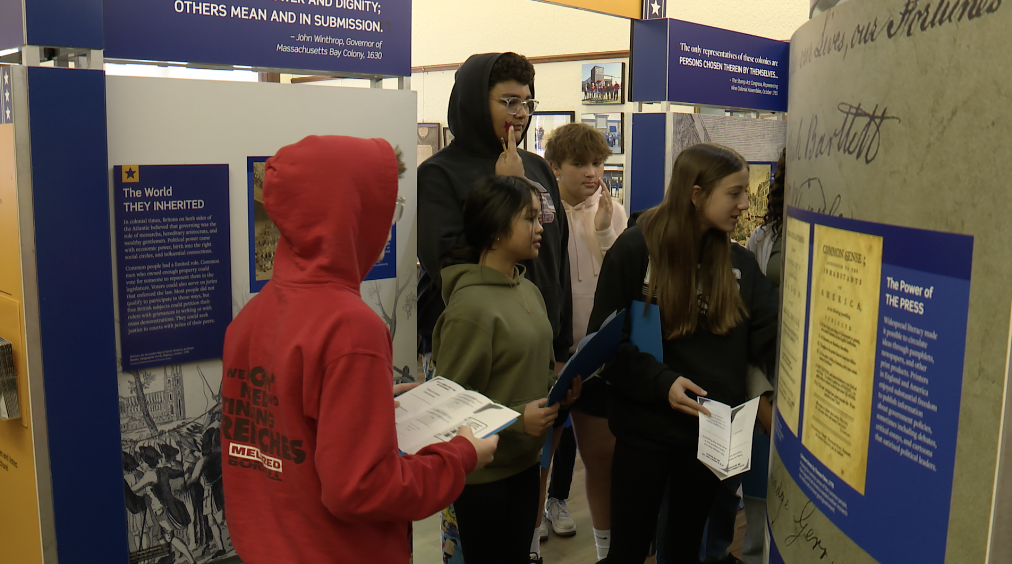 LET'S TALK: Grain Valley students explore democracy through traveling Smithsonian exhibit