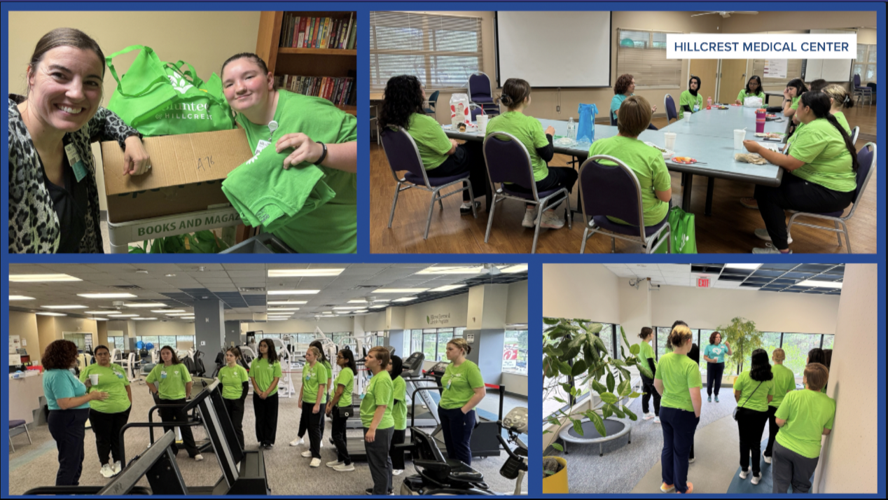 Hillcrest medical center volunteers