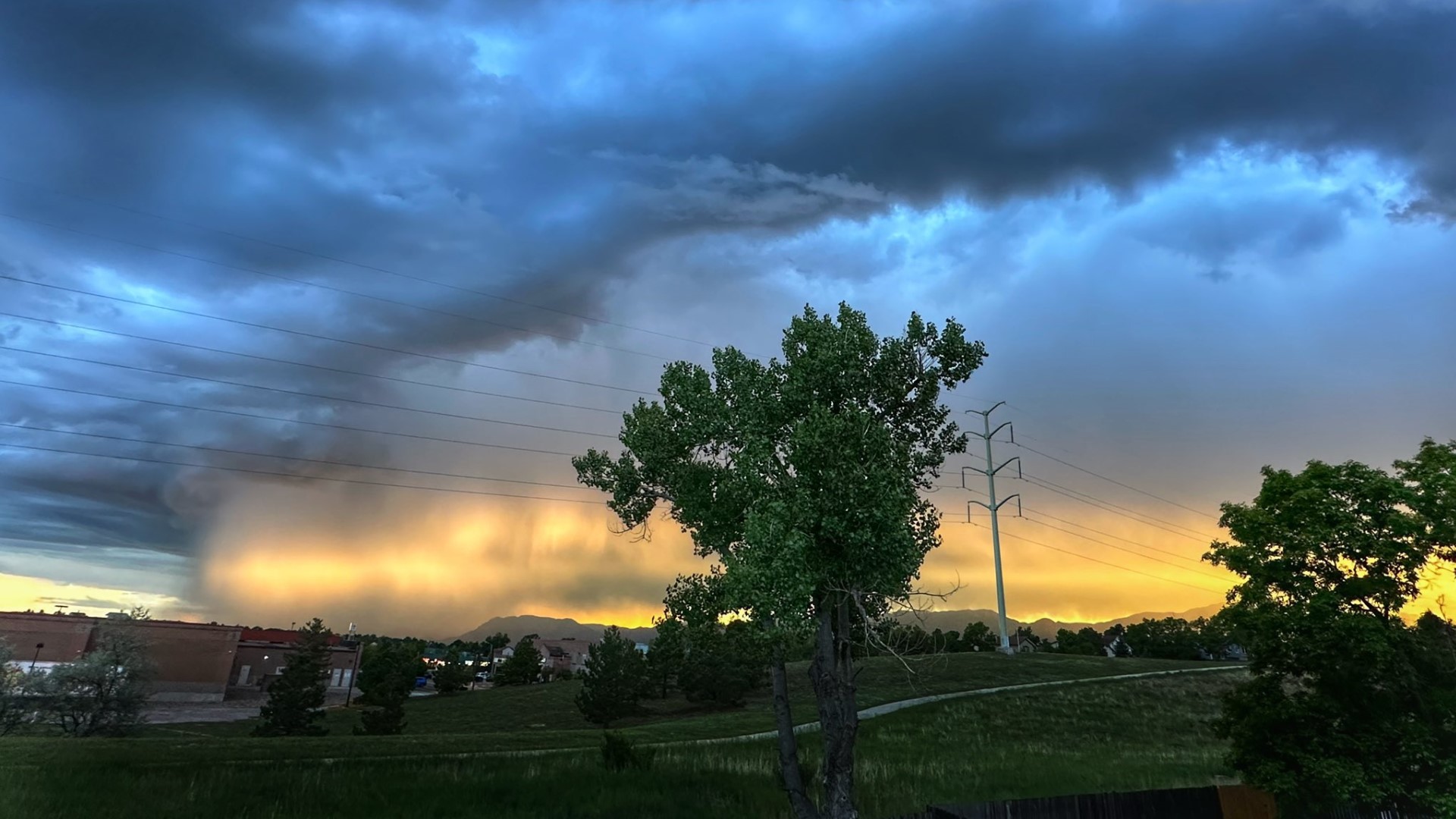 Stormy Colorado Springs sunset