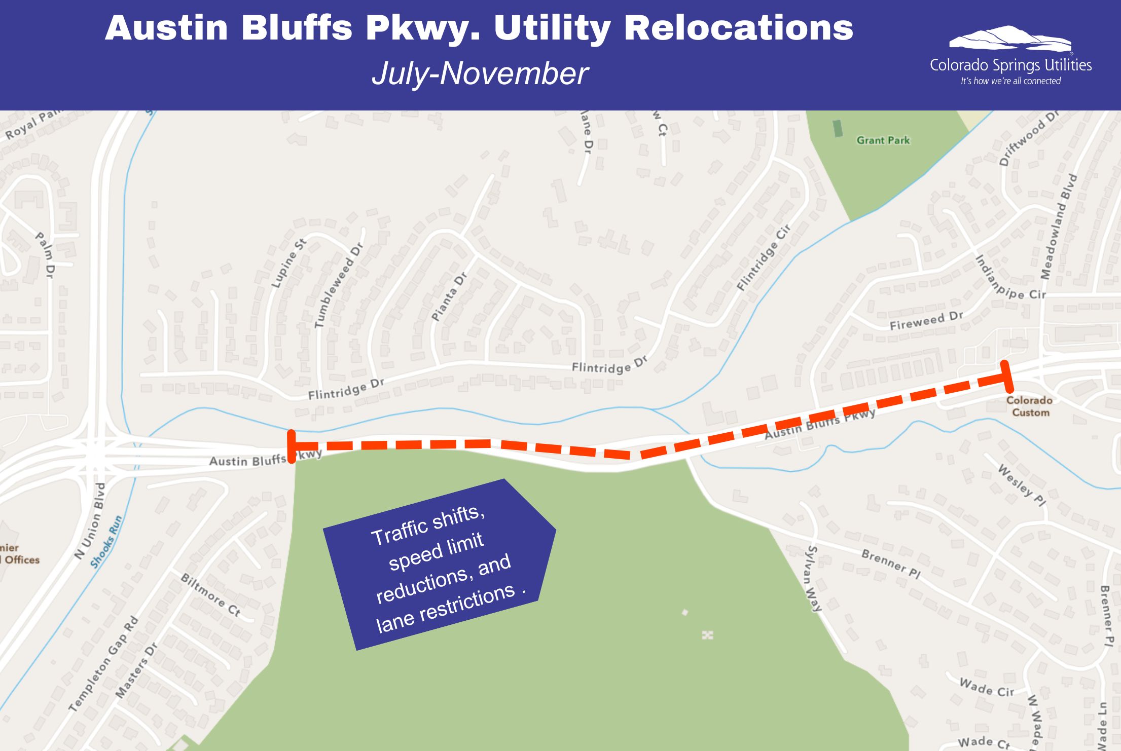 Austin Bluffs Parkway Utility Relocations