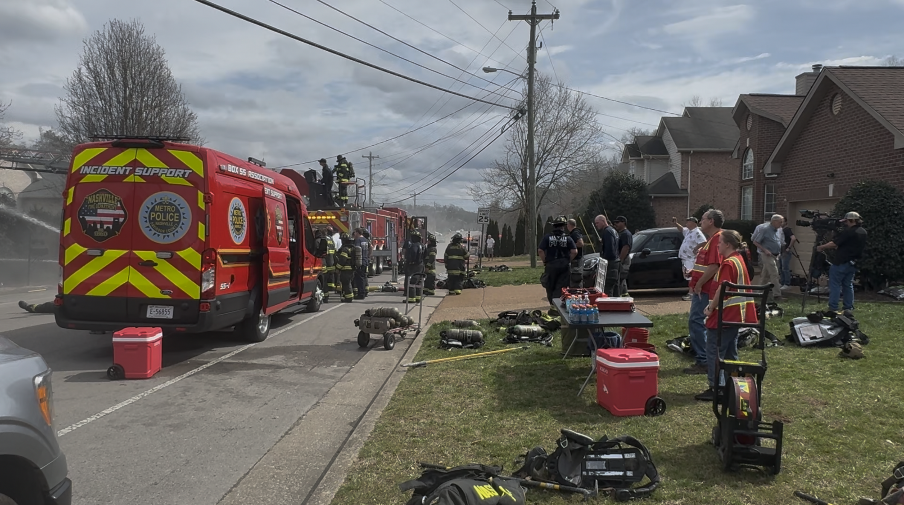 House fire on Sunnywood Drive