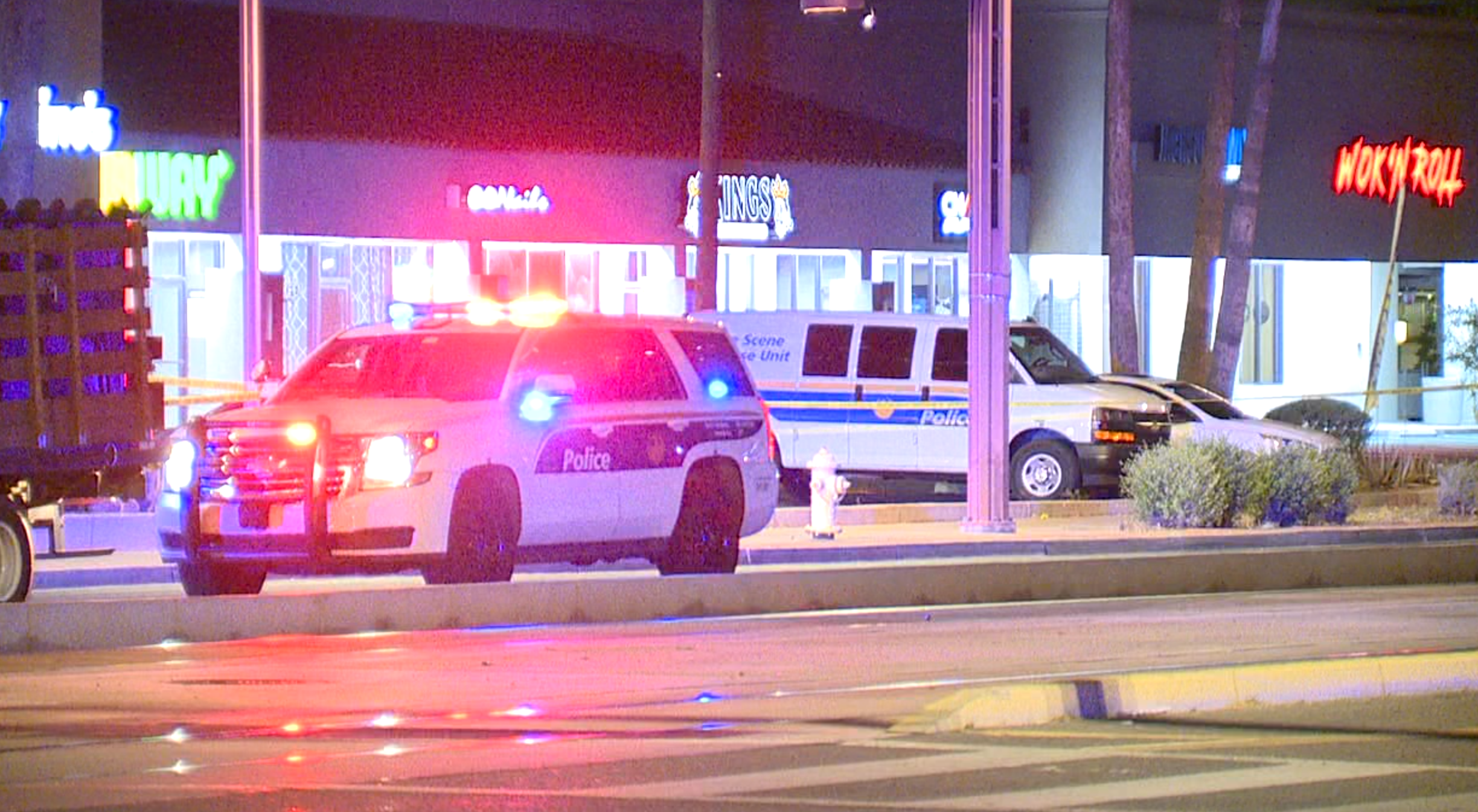 Central and Thomas police scene