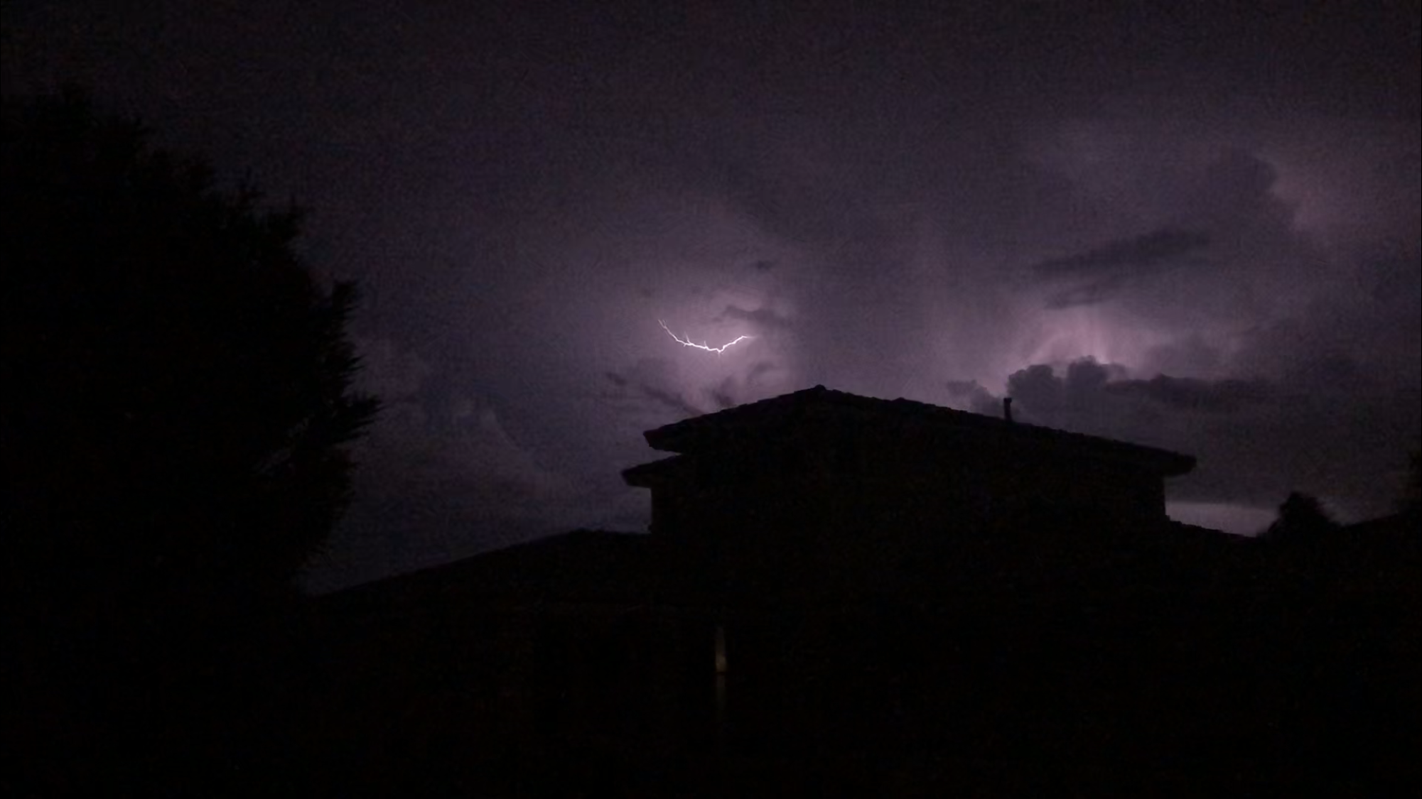 thunderstorm in the valley
