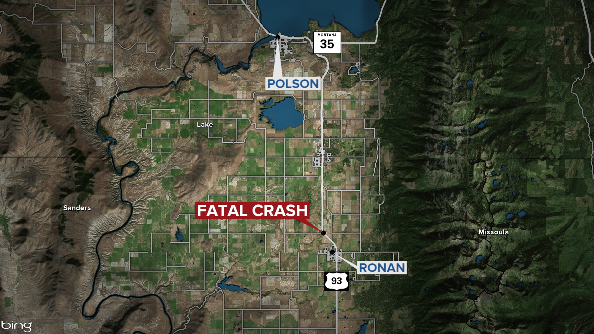 Ronan Fatal Crash Map