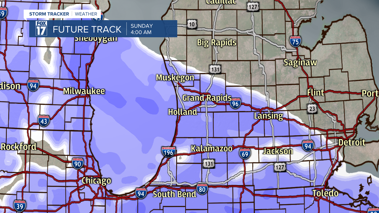 Snowfall Saturday night - Sunday