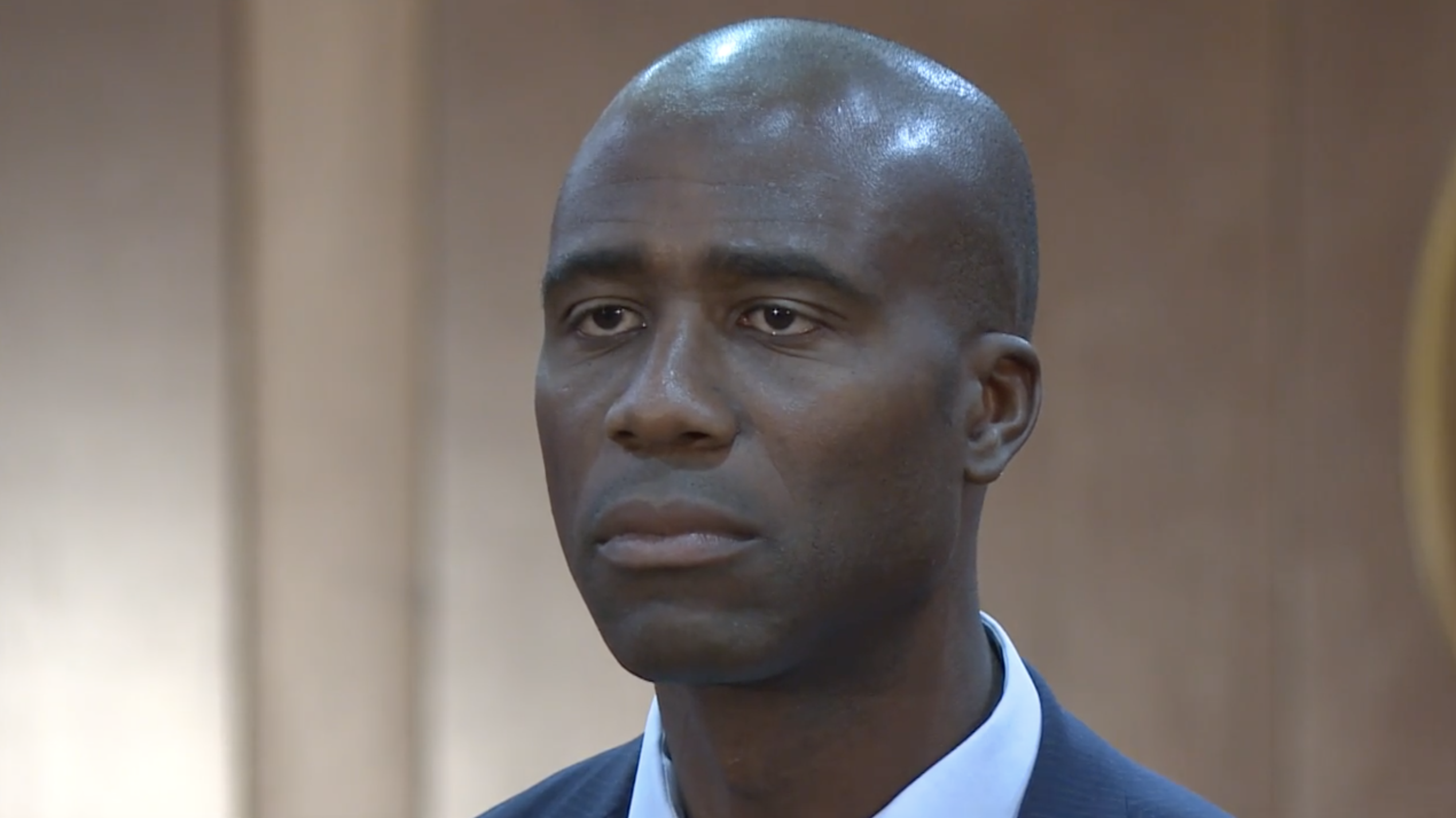Dr. Joseph Ladapo closeup at introductory news conference