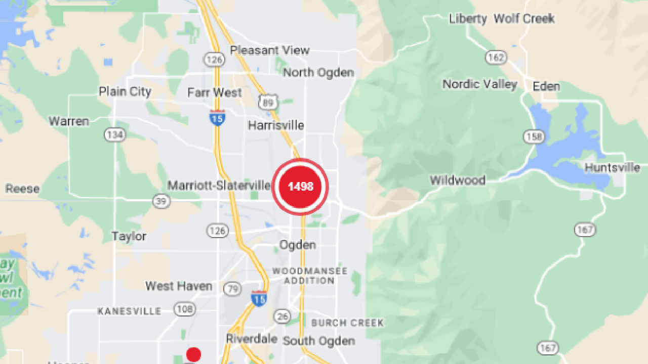 Vehicle accident causes power outage in Ogden, nearly 1500 customers affected