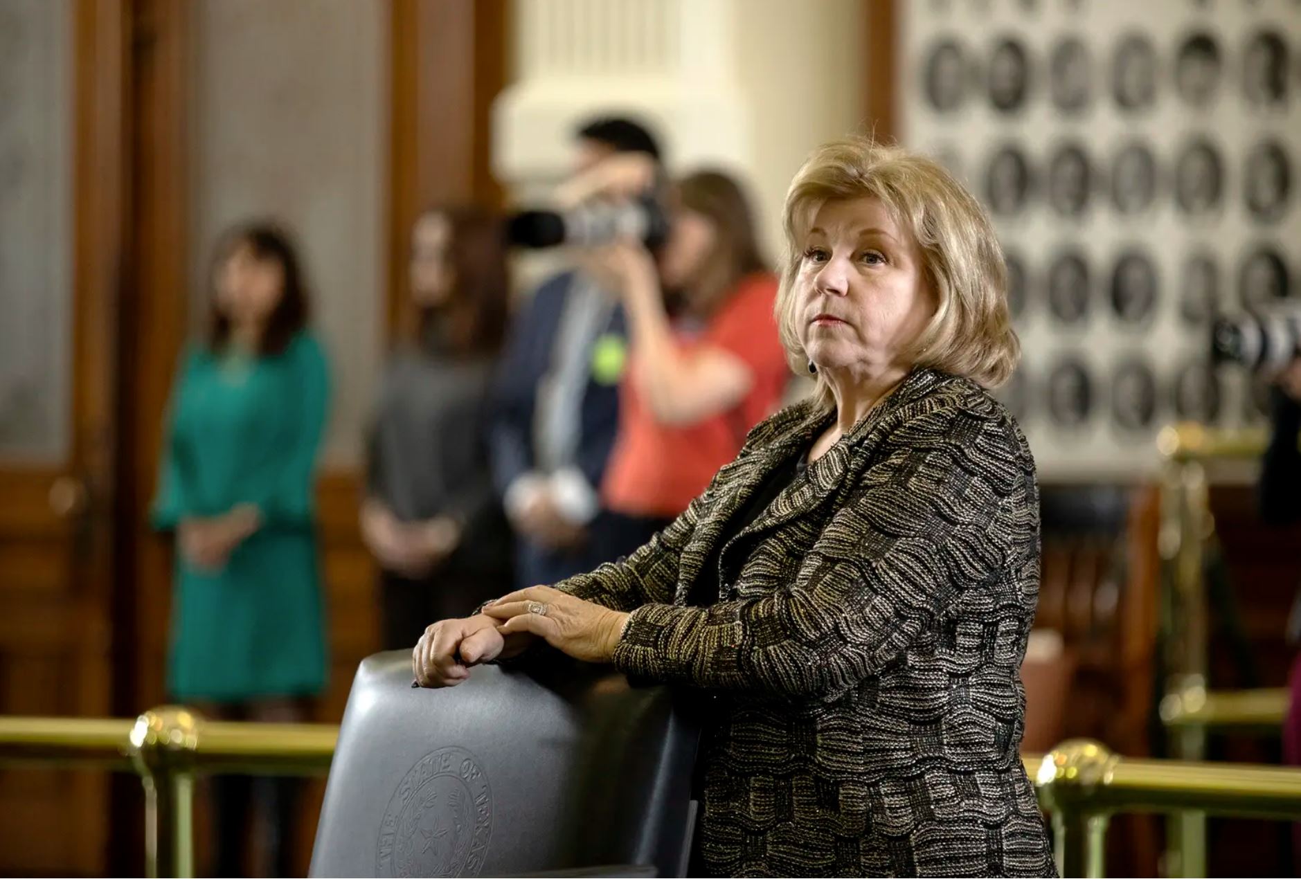 State Sen. Jane Nelson, R-Flower Mound, on the Senate Floor on March 4, 2019. Nelson announced Monday that she will not seek reelection..JPG