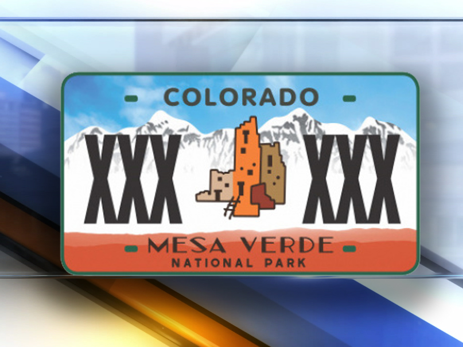 Mesa Verde National Park proposed license plate
