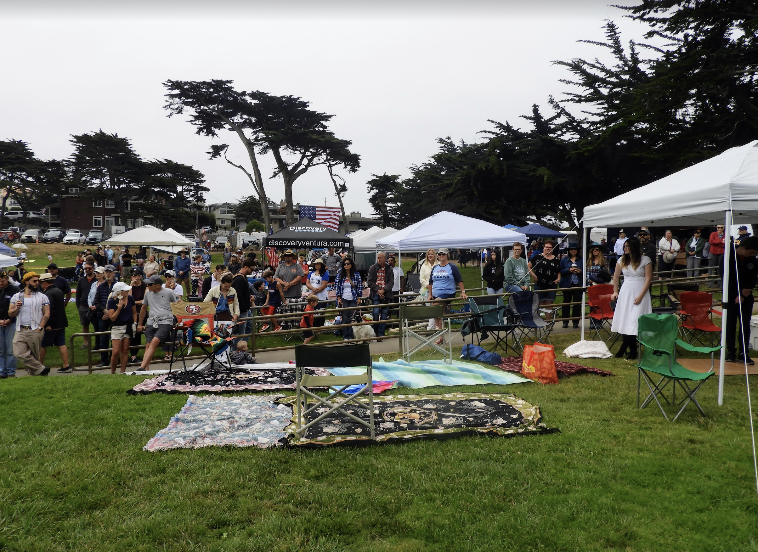 Picnic in the Park during Fourth of July in Cambria