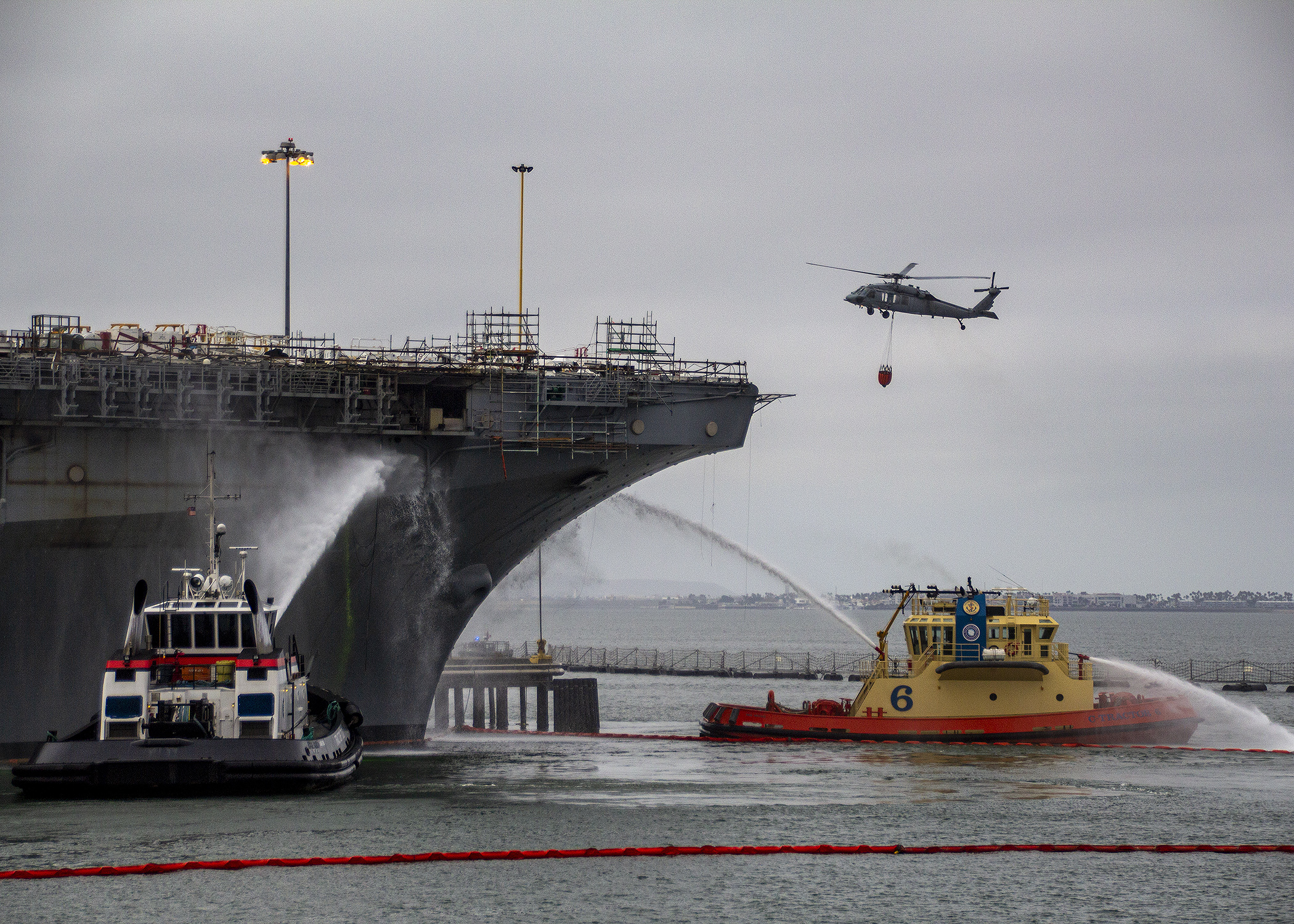 USS Bonhomme Richard Fire Recovery Efforts