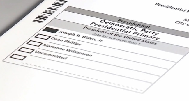Uncommitted vote ballot