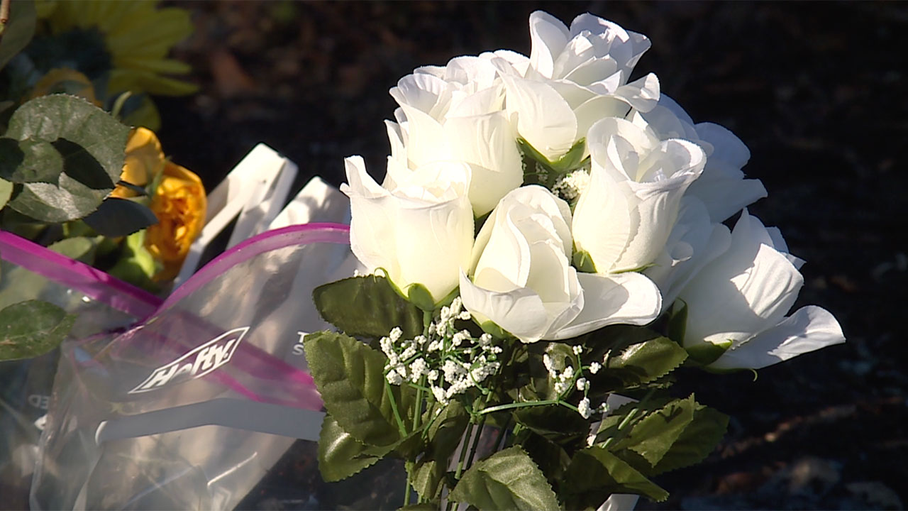 A memorial was placed along Seabranch Boulevard in Martin County on Jan. 4, 2026, a day after a 20-year-old was killed in a crash.