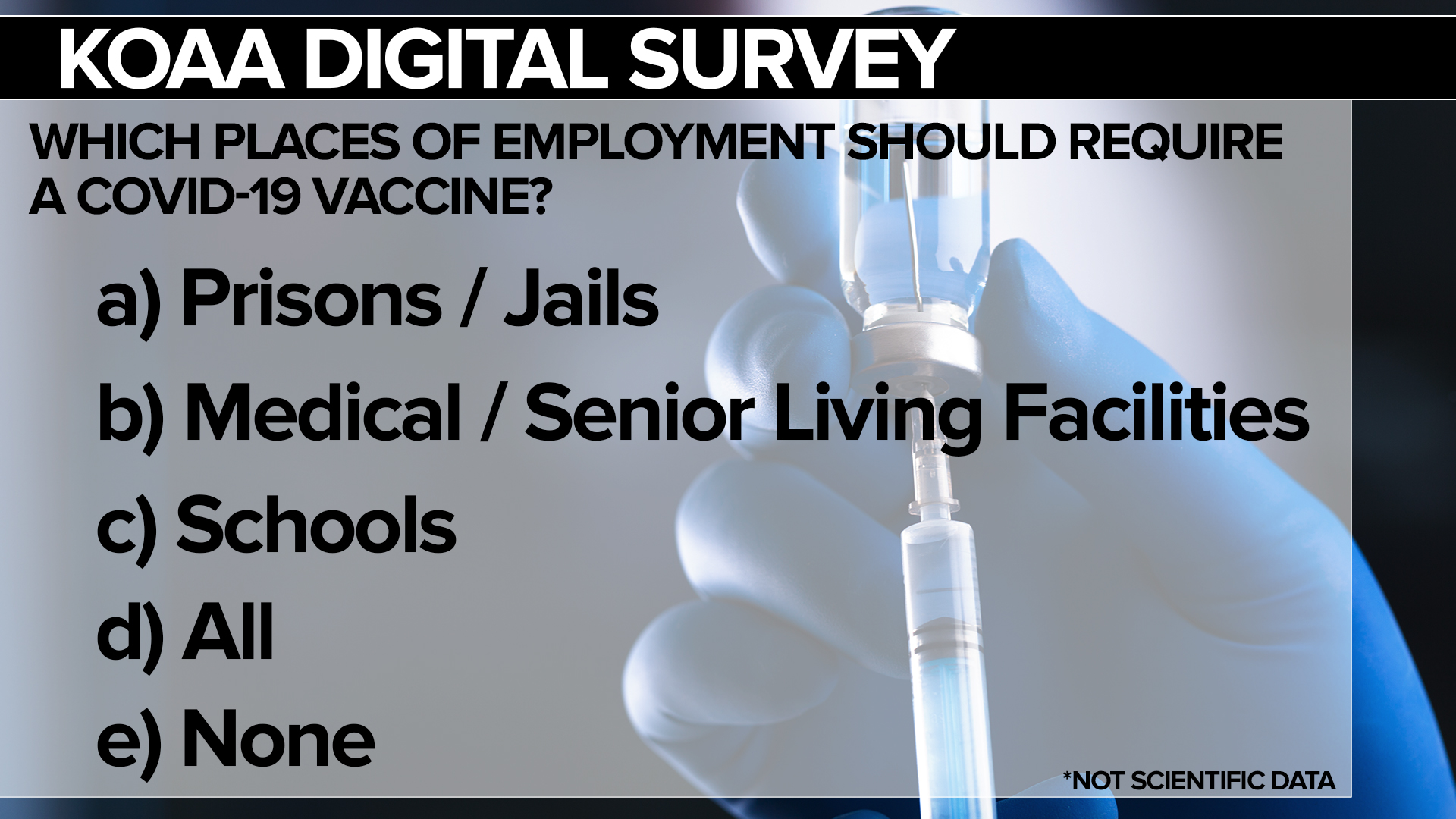 KOAA Vaccine Job Survey