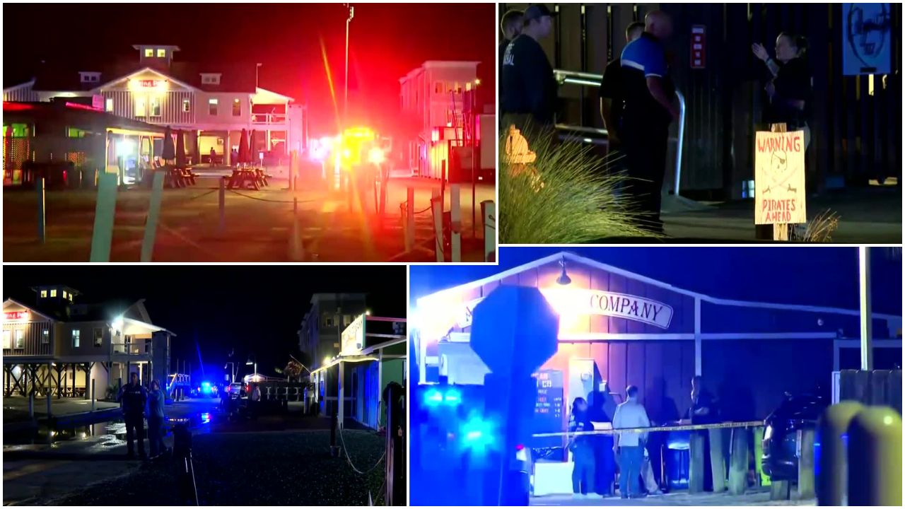 American Fish Company waterfront bar shooting on Intracoastal Waterway in Southport, North Carolina