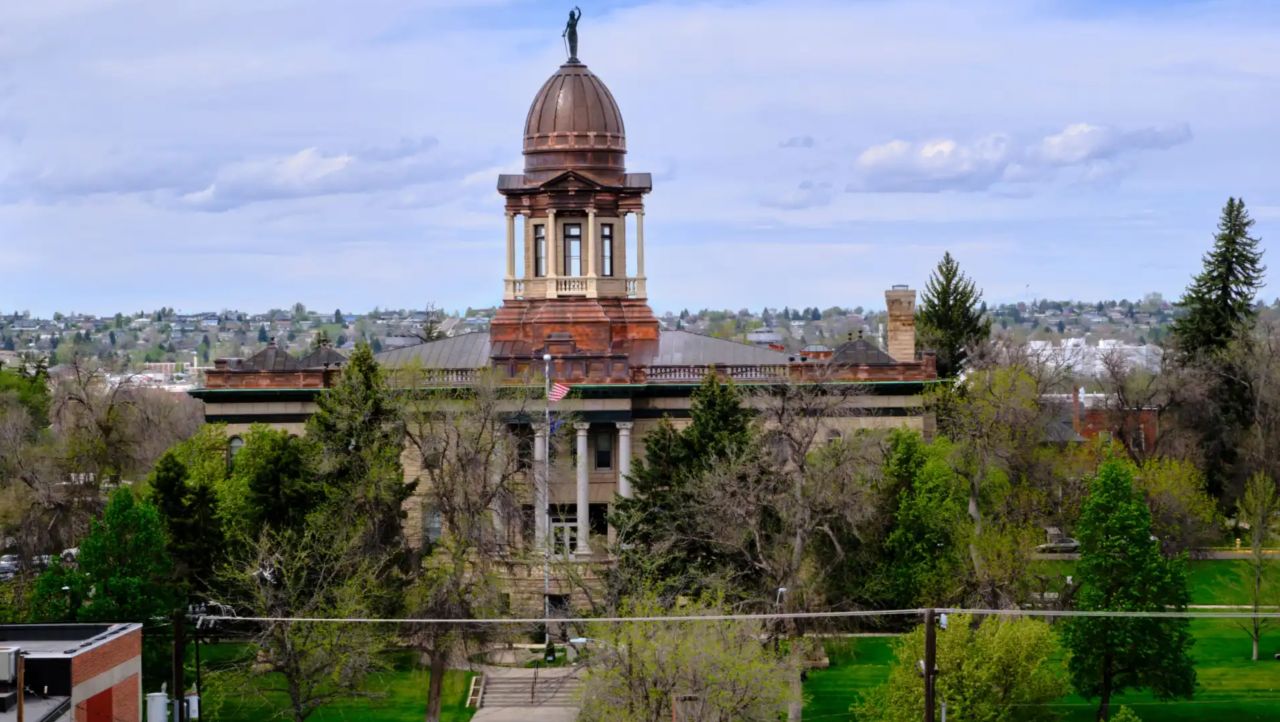 Cascade County courthouse in downtown Great Falls. Credit: Matt Hudson / MTFP
