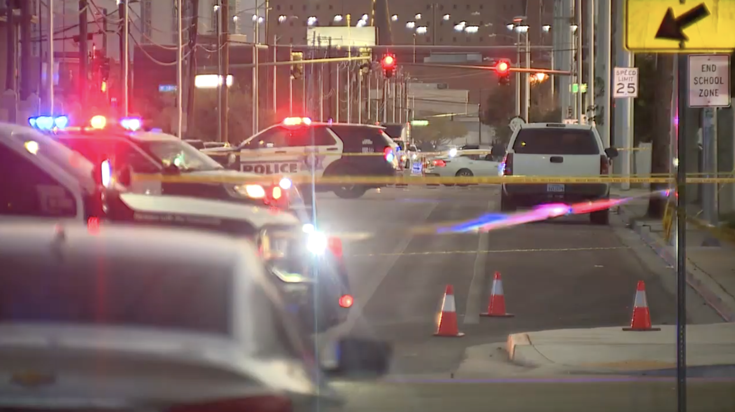 LVMPD: Suspect at large after central valley shooting, 1 hospitalized