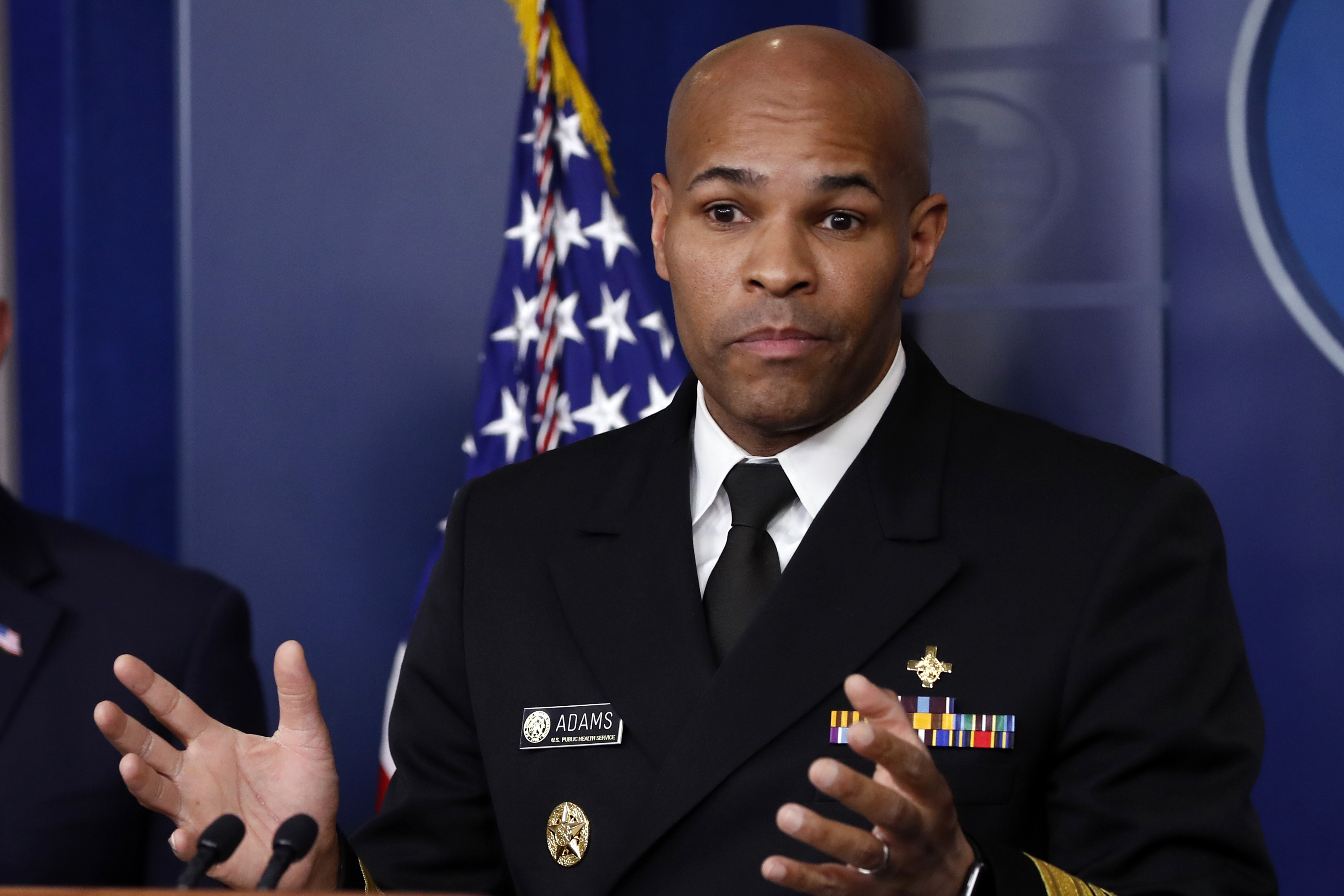 Surgeon general Jerome Adams warns US of `saddest week' and `9/11 moment'