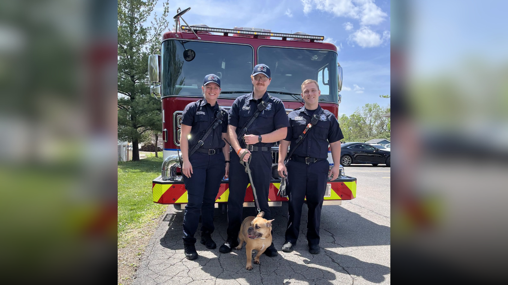 Lexington Humane Society rescues dog, Lexington Fire Department adopts it