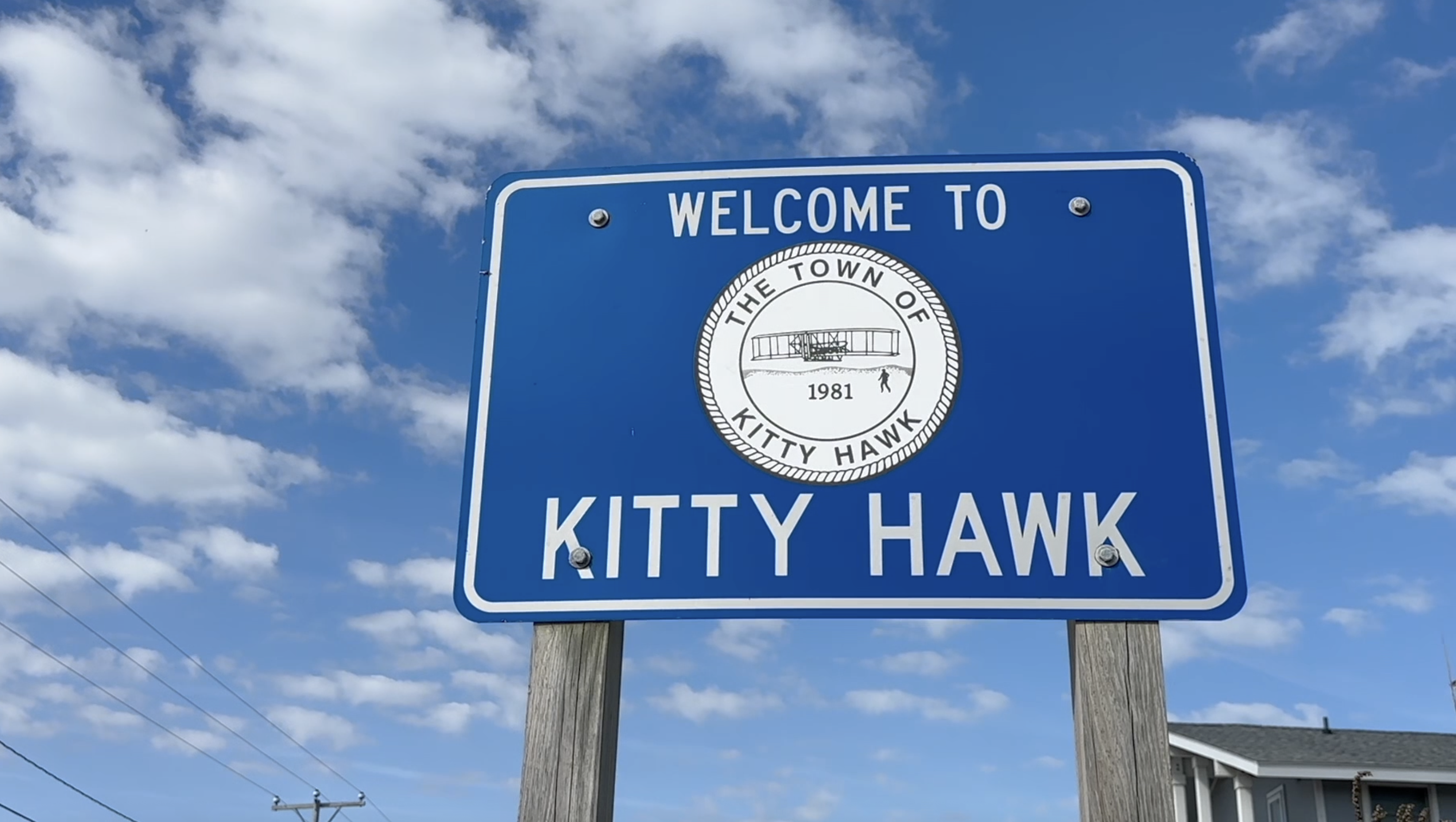 Kitty Hawk Town Sign
