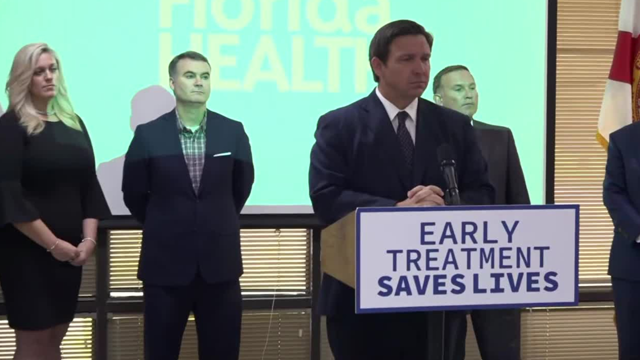 Florida Gov. Ron DeSantis speaks at a news conference in Jacksonville on Aug. 30, 2021.jpg