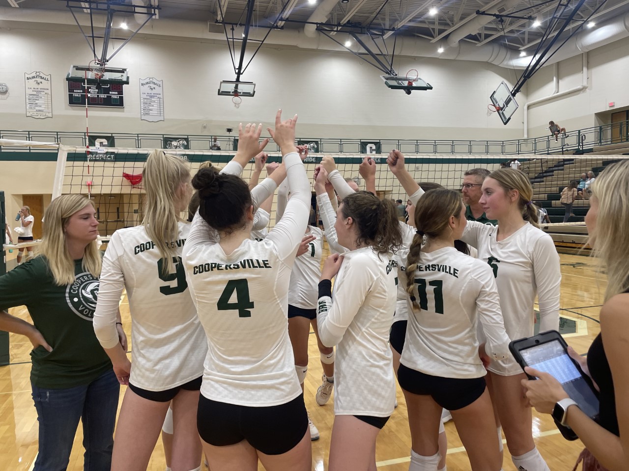 Coopersville sweeps Unity volleyball