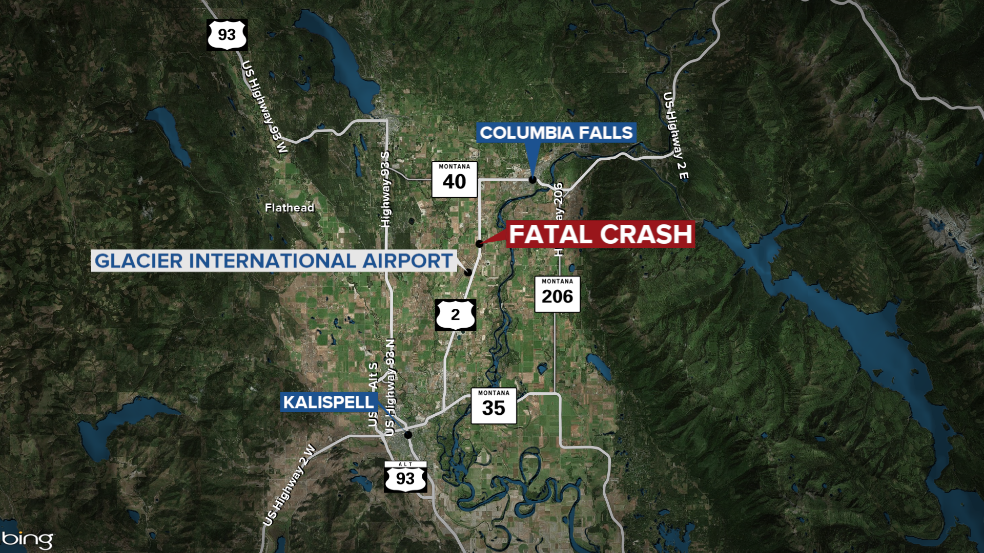 Highway 2 Columbia Falls Fatal Crash