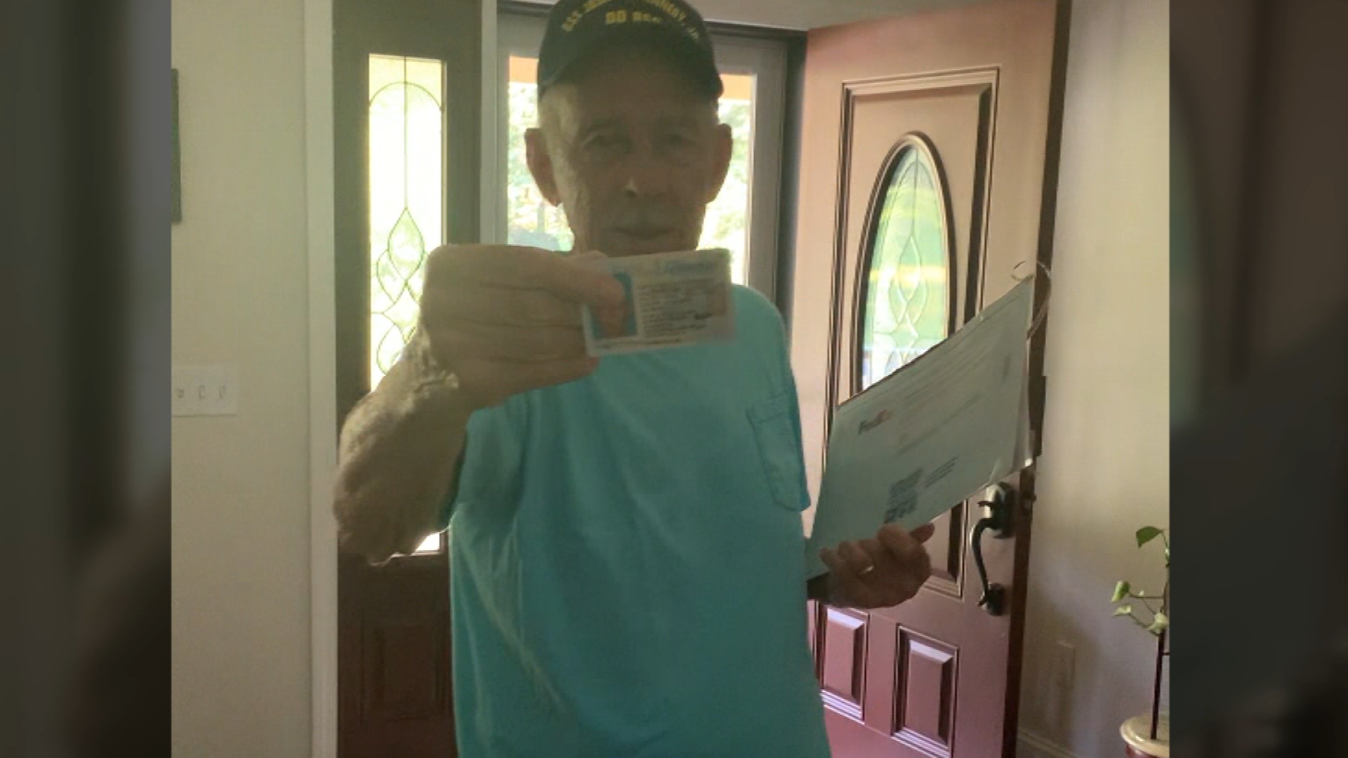 David O'Connor receives new driver's license 