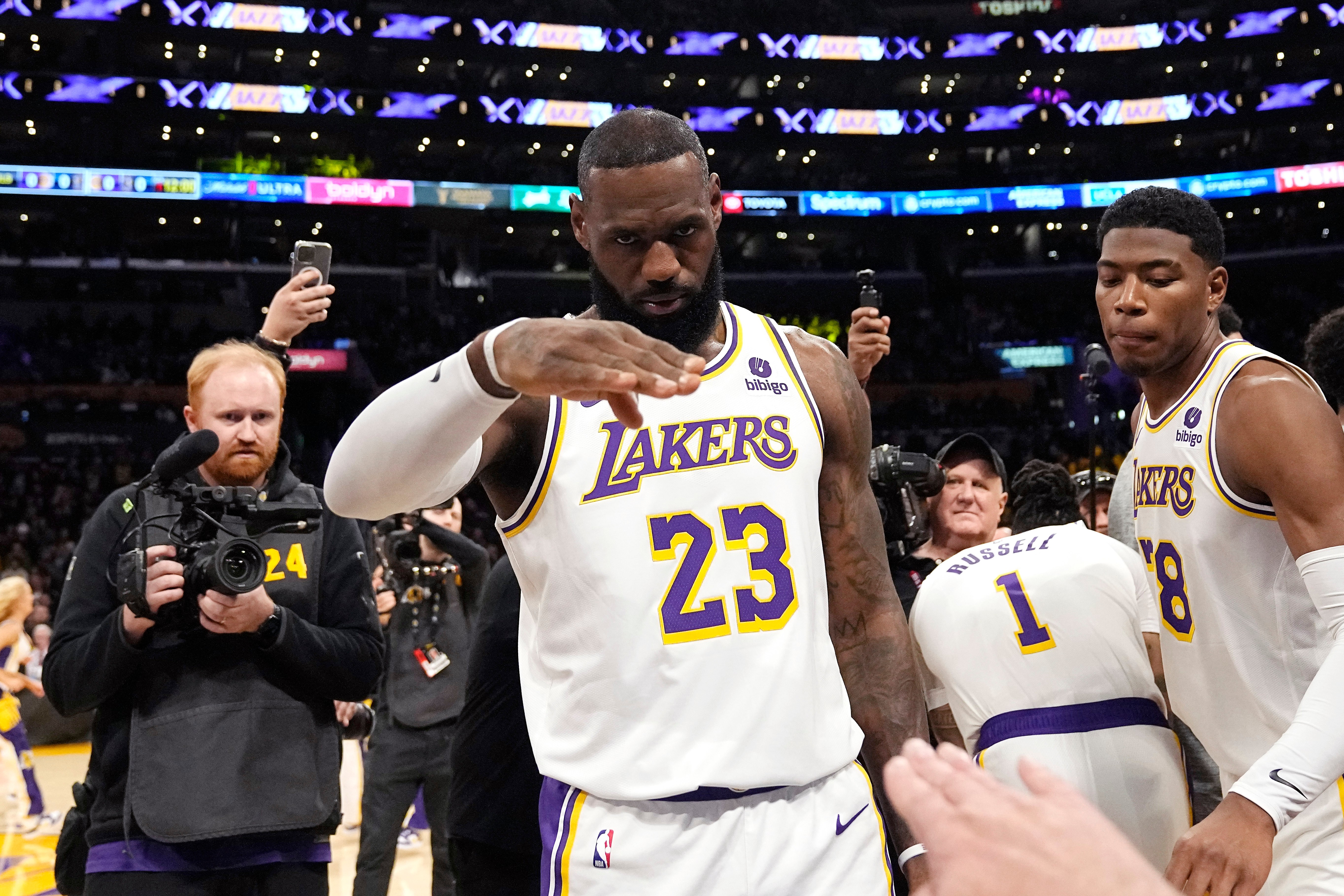 Los Angeles Lakers forward LeBron James.