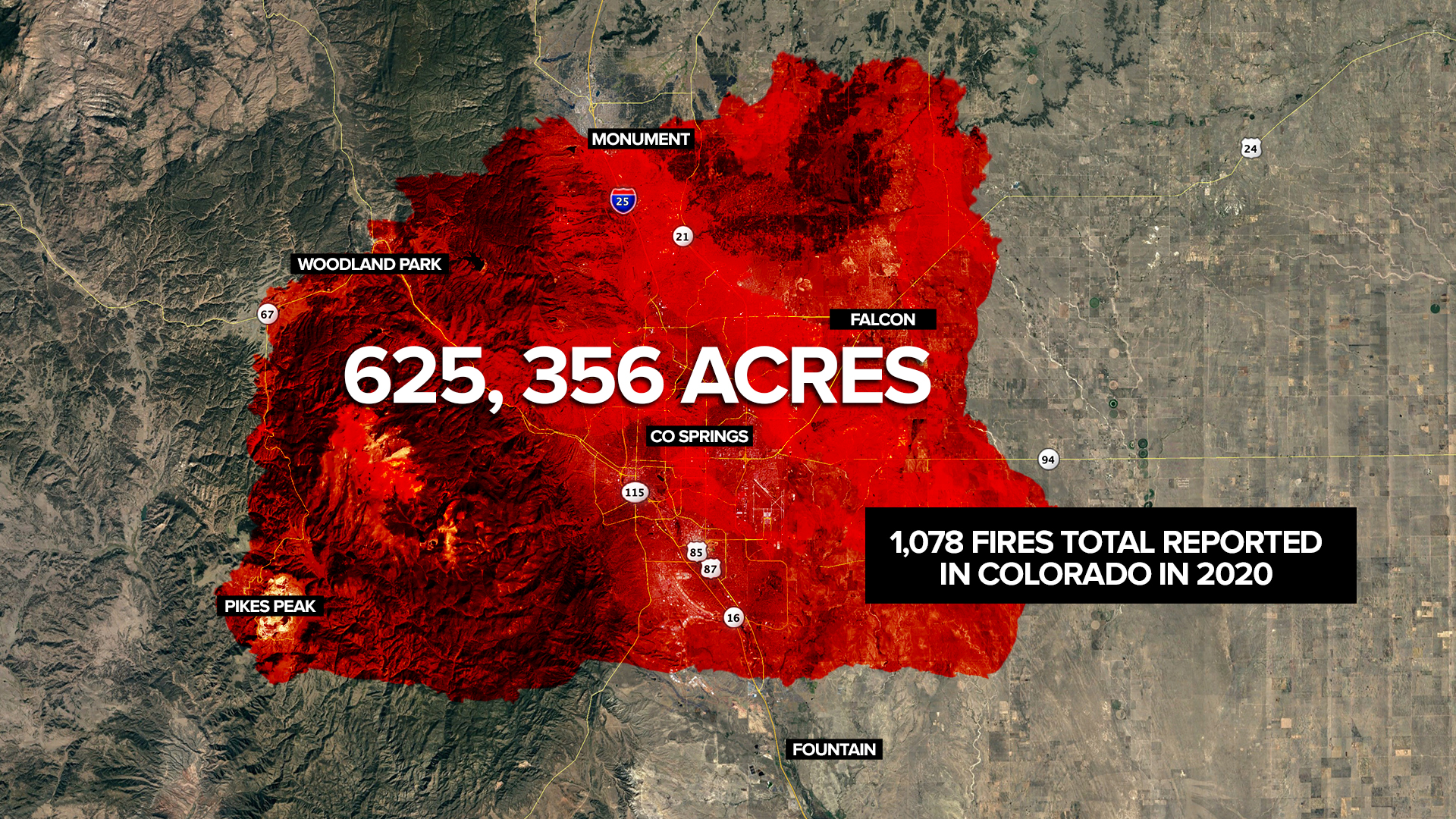 2020 Colorado wildfires burned more than 625,000 acres