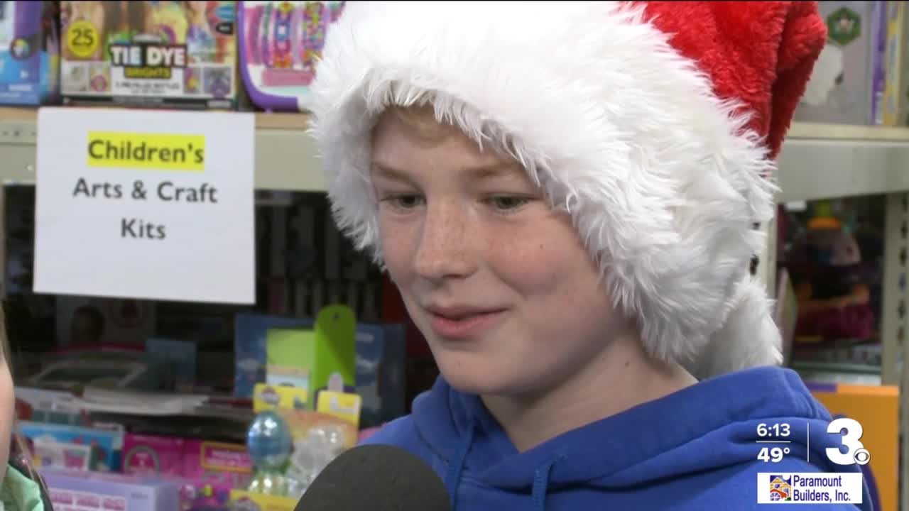 Shelves are filling up for charity giving holiday gifts to kids in shelters