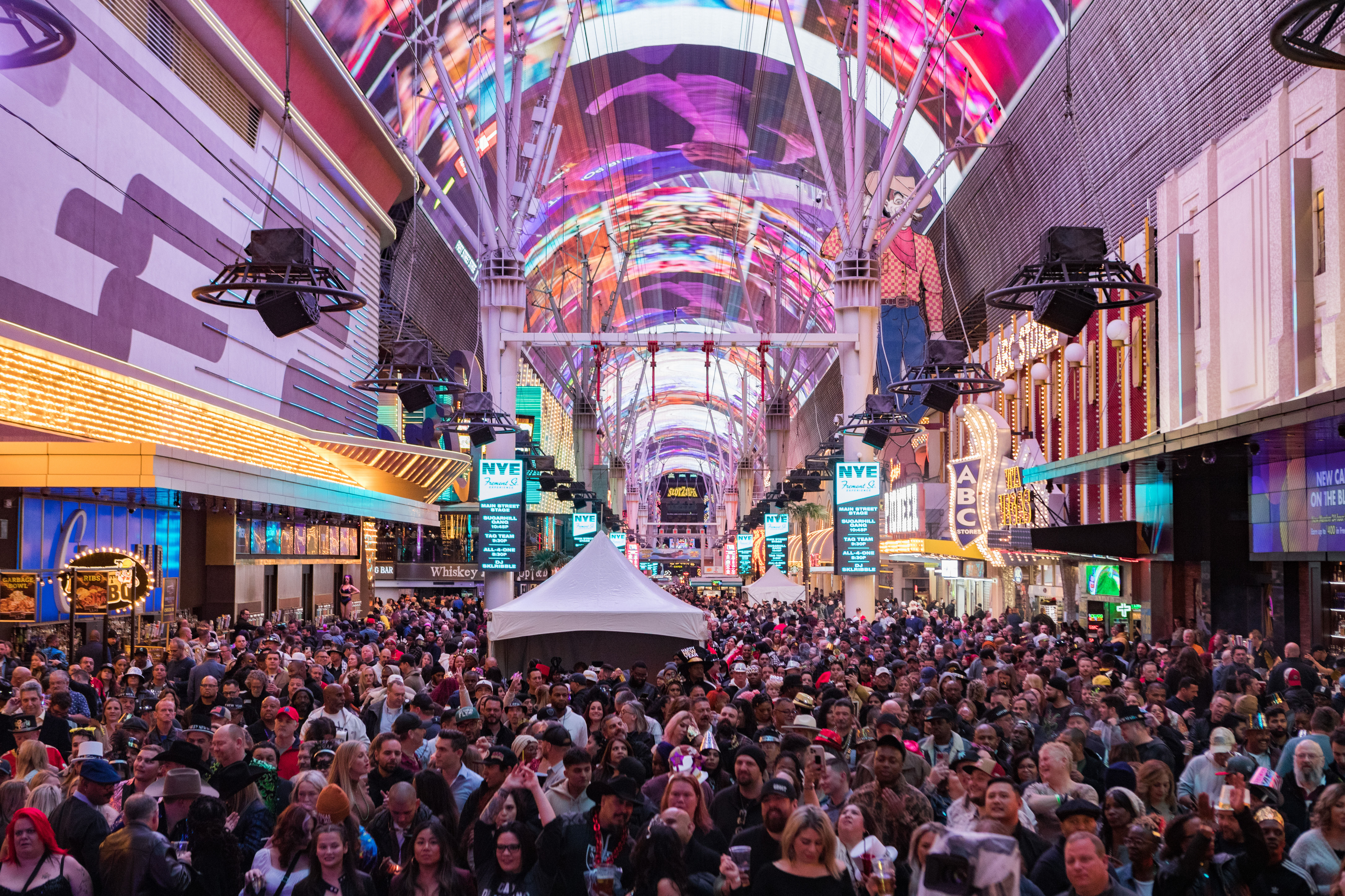 New Years Eve at Fremont Street Experience