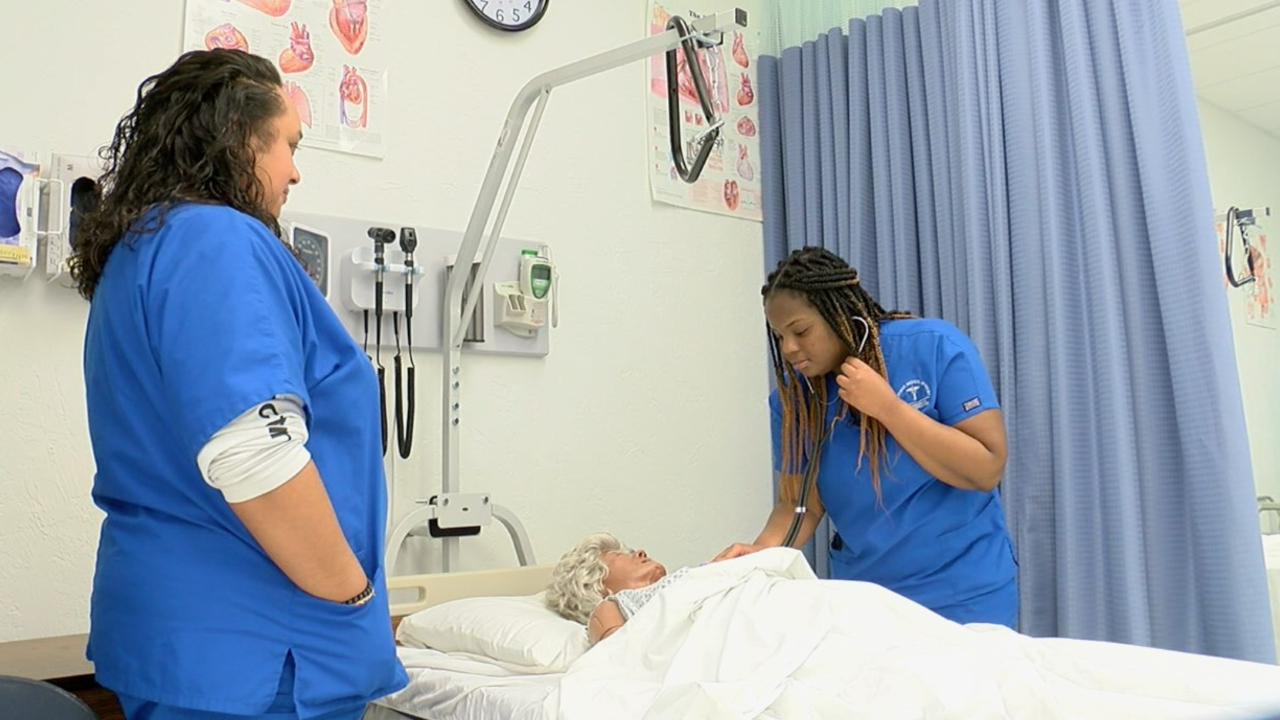 Stacy Cesar learns at Southtech Academy in Boynton Beach on May 9, 2022.jpg