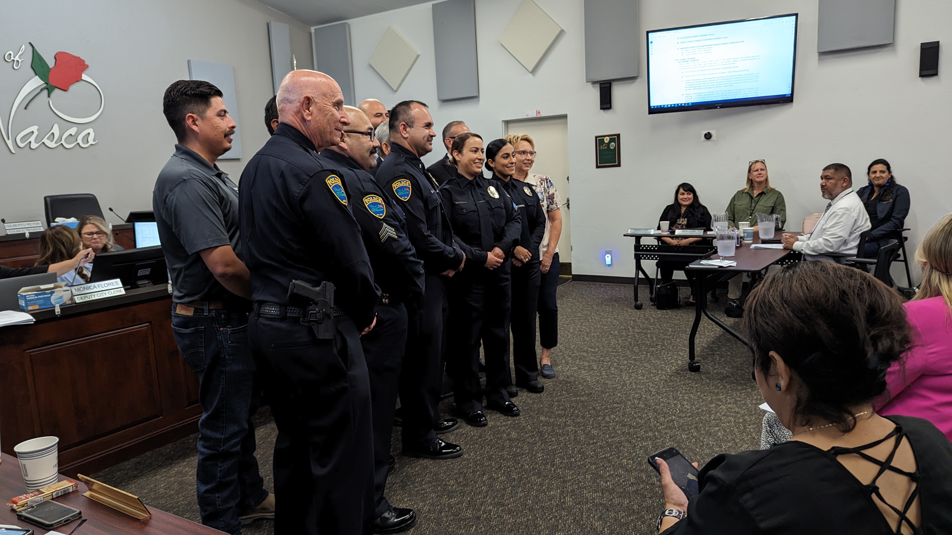 Wasco Police pins supervisory staff, continues to build department
