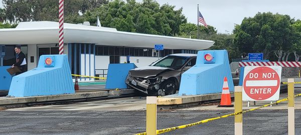 Coronado toll plaza crash sunday, june 11, 2023
