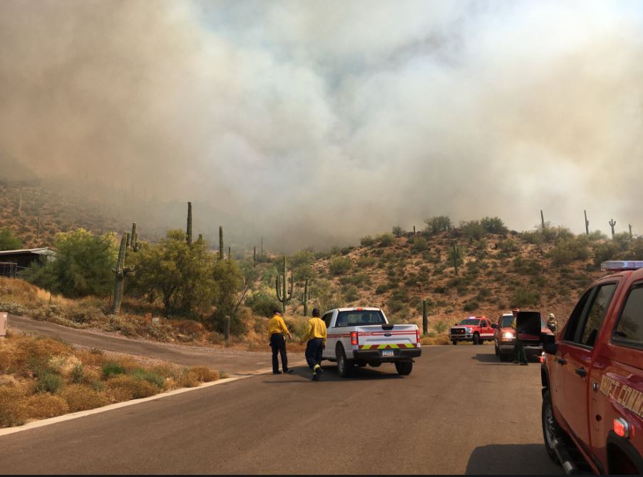 Desert Hills Brush Fire 