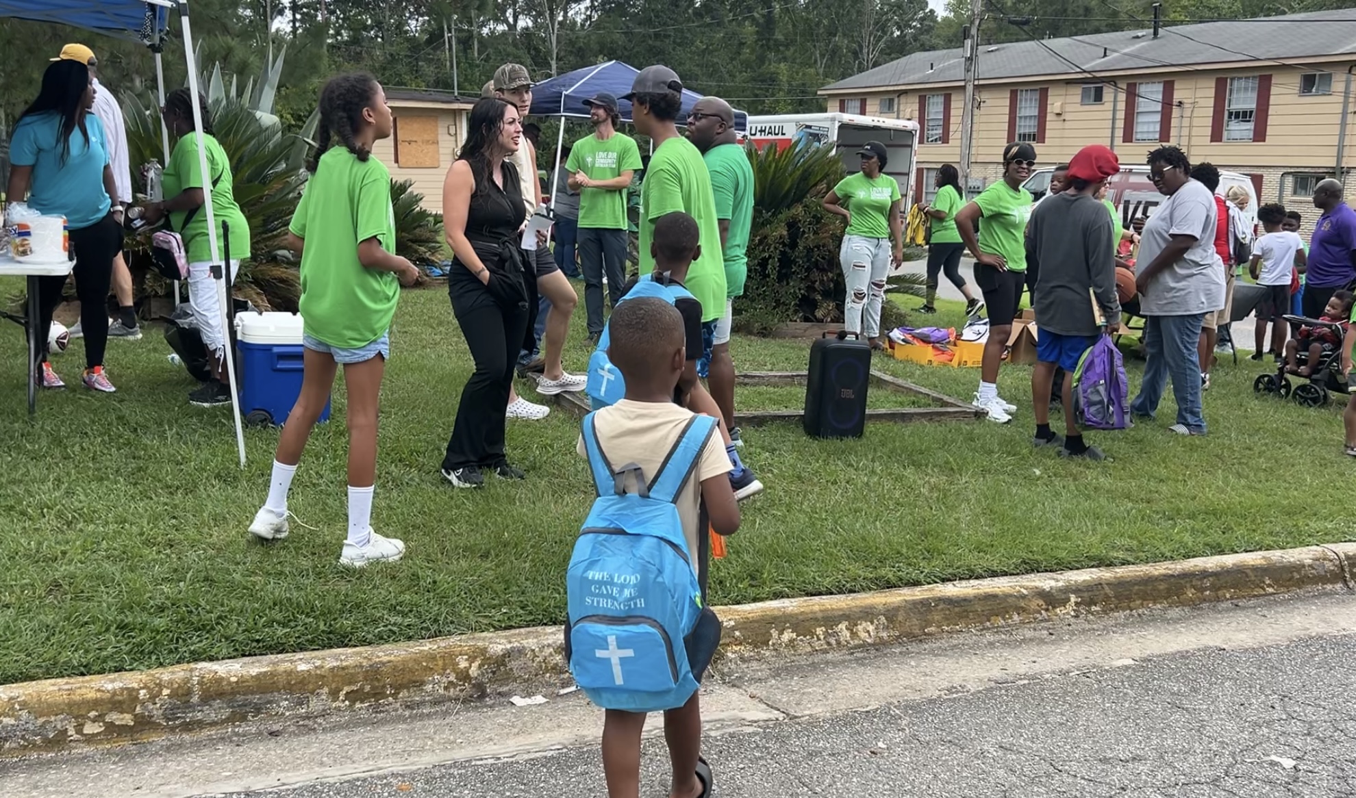 Thomasville kids get backpacks, supplies in community giveaway