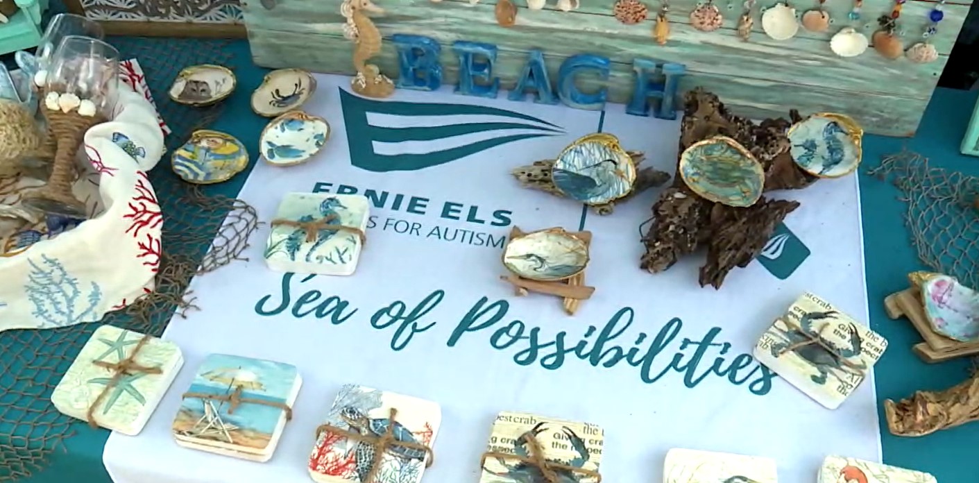 Six businesses led by people with autism were showcased at Gardens Green Market in Palm Beach Gardens on April 23, 2023.