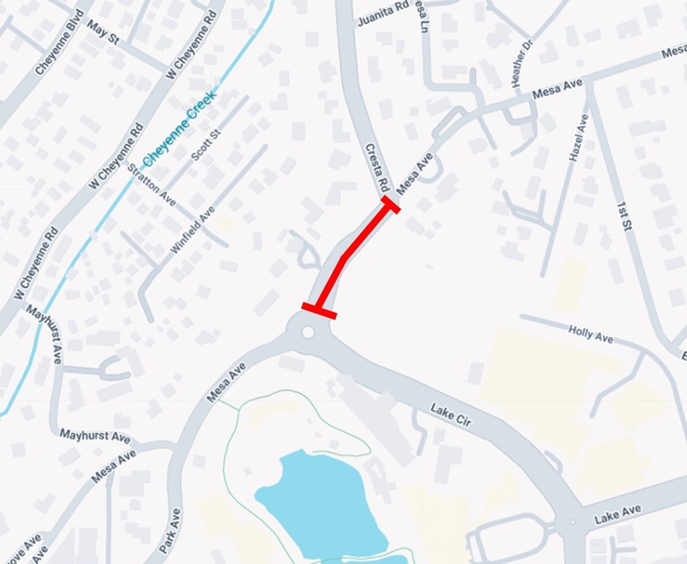 Mesa Avenue Closure 