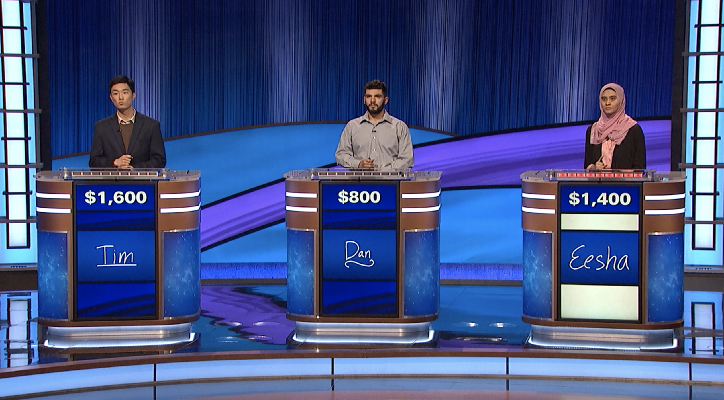 Eesha Sohail on Jeopardy High School Reunion Tournament