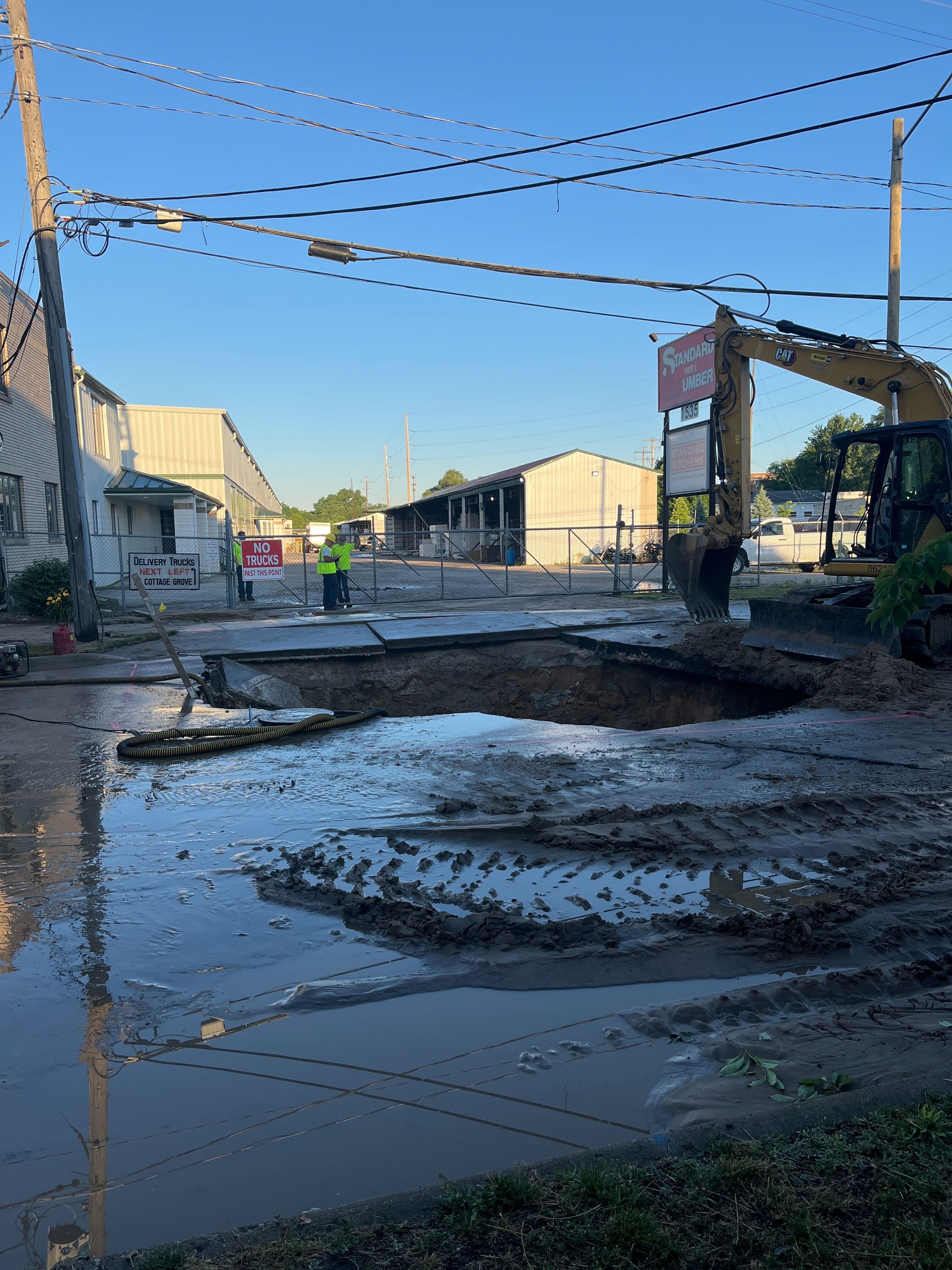 Kalamazoo Ave and Ramona St - 2nd Grand Rapids water main break in 2 days