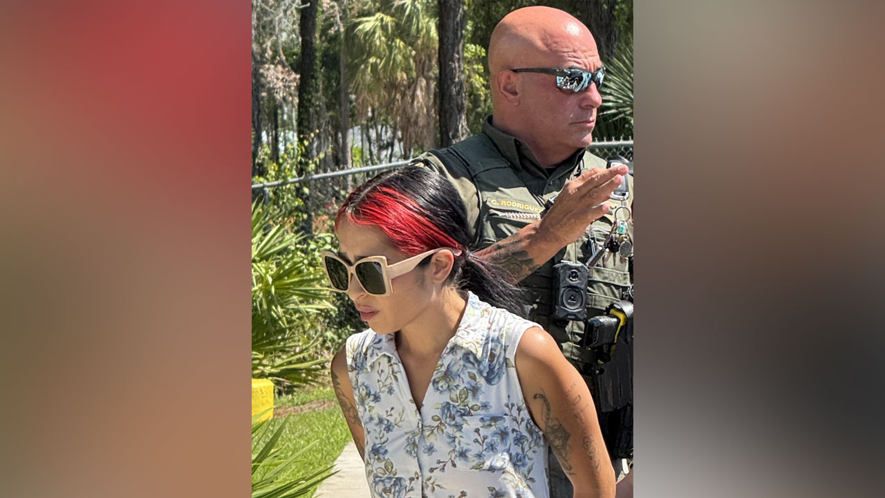 Danielle Auro, 27, of Port St. Lucie, was arrested on July 29, 2025, and faces a charge of child neglect.