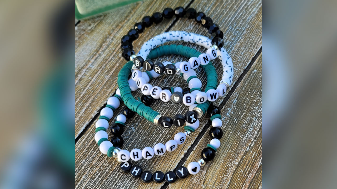Philadelphia Eagles Super Bowl victory bracelets